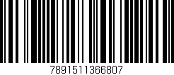 Código de barras (EAN, GTIN, SKU, ISBN): '7891511366807'