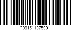 Código de barras (EAN, GTIN, SKU, ISBN): '7891511375991'