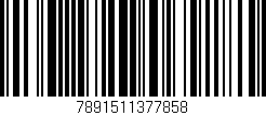 Código de barras (EAN, GTIN, SKU, ISBN): '7891511377858'