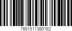 Código de barras (EAN, GTIN, SKU, ISBN): '7891511380162'