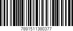 Código de barras (EAN, GTIN, SKU, ISBN): '7891511380377'