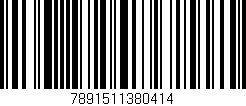 Código de barras (EAN, GTIN, SKU, ISBN): '7891511380414'