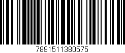 Código de barras (EAN, GTIN, SKU, ISBN): '7891511380575'