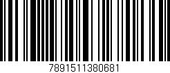 Código de barras (EAN, GTIN, SKU, ISBN): '7891511380681'