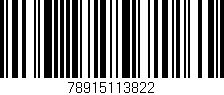 Código de barras (EAN, GTIN, SKU, ISBN): '78915113822'