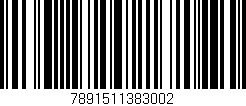 Código de barras (EAN, GTIN, SKU, ISBN): '7891511383002'