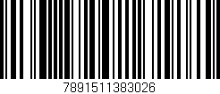 Código de barras (EAN, GTIN, SKU, ISBN): '7891511383026'