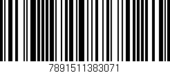 Código de barras (EAN, GTIN, SKU, ISBN): '7891511383071'