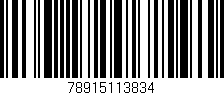 Código de barras (EAN, GTIN, SKU, ISBN): '78915113834'