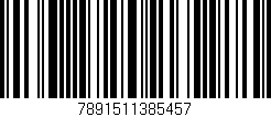 Código de barras (EAN, GTIN, SKU, ISBN): '7891511385457'