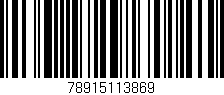 Código de barras (EAN, GTIN, SKU, ISBN): '78915113869'