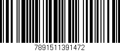 Código de barras (EAN, GTIN, SKU, ISBN): '7891511391472'