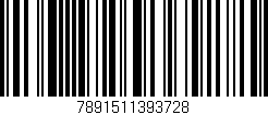 Código de barras (EAN, GTIN, SKU, ISBN): '7891511393728'