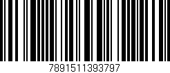 Código de barras (EAN, GTIN, SKU, ISBN): '7891511393797'