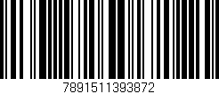 Código de barras (EAN, GTIN, SKU, ISBN): '7891511393872'