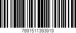 Código de barras (EAN, GTIN, SKU, ISBN): '7891511393919'