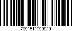 Código de barras (EAN, GTIN, SKU, ISBN): '7891511398938'