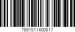 Código de barras (EAN, GTIN, SKU, ISBN): '7891511400617'