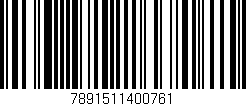 Código de barras (EAN, GTIN, SKU, ISBN): '7891511400761'