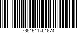 Código de barras (EAN, GTIN, SKU, ISBN): '7891511401874'