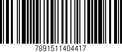 Código de barras (EAN, GTIN, SKU, ISBN): '7891511404417'