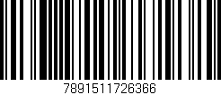 Código de barras (EAN, GTIN, SKU, ISBN): '7891511726366'