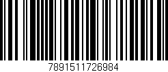 Código de barras (EAN, GTIN, SKU, ISBN): '7891511726984'