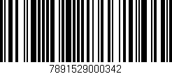 Código de barras (EAN, GTIN, SKU, ISBN): '7891529000342'