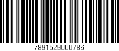 Código de barras (EAN, GTIN, SKU, ISBN): '7891529000786'