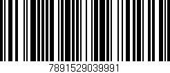 Código de barras (EAN, GTIN, SKU, ISBN): '7891529039991'