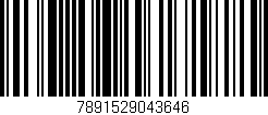 Código de barras (EAN, GTIN, SKU, ISBN): '7891529043646'