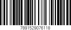 Código de barras (EAN, GTIN, SKU, ISBN): '7891529076118'