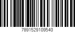 Código de barras (EAN, GTIN, SKU, ISBN): '7891529109540'