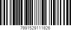 Código de barras (EAN, GTIN, SKU, ISBN): '7891529111826'