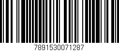 Código de barras (EAN, GTIN, SKU, ISBN): '7891530071287'