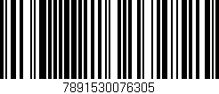 Código de barras (EAN, GTIN, SKU, ISBN): '7891530076305'
