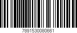 Código de barras (EAN, GTIN, SKU, ISBN): '7891530080661'
