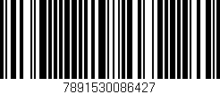 Código de barras (EAN, GTIN, SKU, ISBN): '7891530086427'