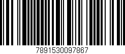 Código de barras (EAN, GTIN, SKU, ISBN): '7891530097867'