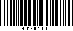 Código de barras (EAN, GTIN, SKU, ISBN): '7891530100987'