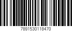 Código de barras (EAN, GTIN, SKU, ISBN): '7891530118470'