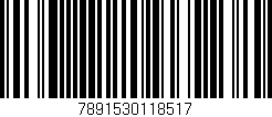 Código de barras (EAN, GTIN, SKU, ISBN): '7891530118517'