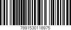 Código de barras (EAN, GTIN, SKU, ISBN): '7891530118975'