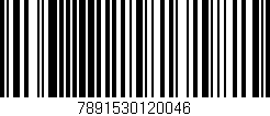 Código de barras (EAN, GTIN, SKU, ISBN): '7891530120046'