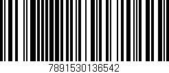 Código de barras (EAN, GTIN, SKU, ISBN): '7891530136542'