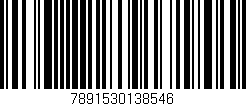 Código de barras (EAN, GTIN, SKU, ISBN): '7891530138546'