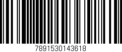 Código de barras (EAN, GTIN, SKU, ISBN): '7891530143618'