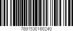 Código de barras (EAN, GTIN, SKU, ISBN): '7891530160240'