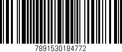 Código de barras (EAN, GTIN, SKU, ISBN): '7891530184772'