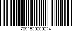Código de barras (EAN, GTIN, SKU, ISBN): '7891530200274'